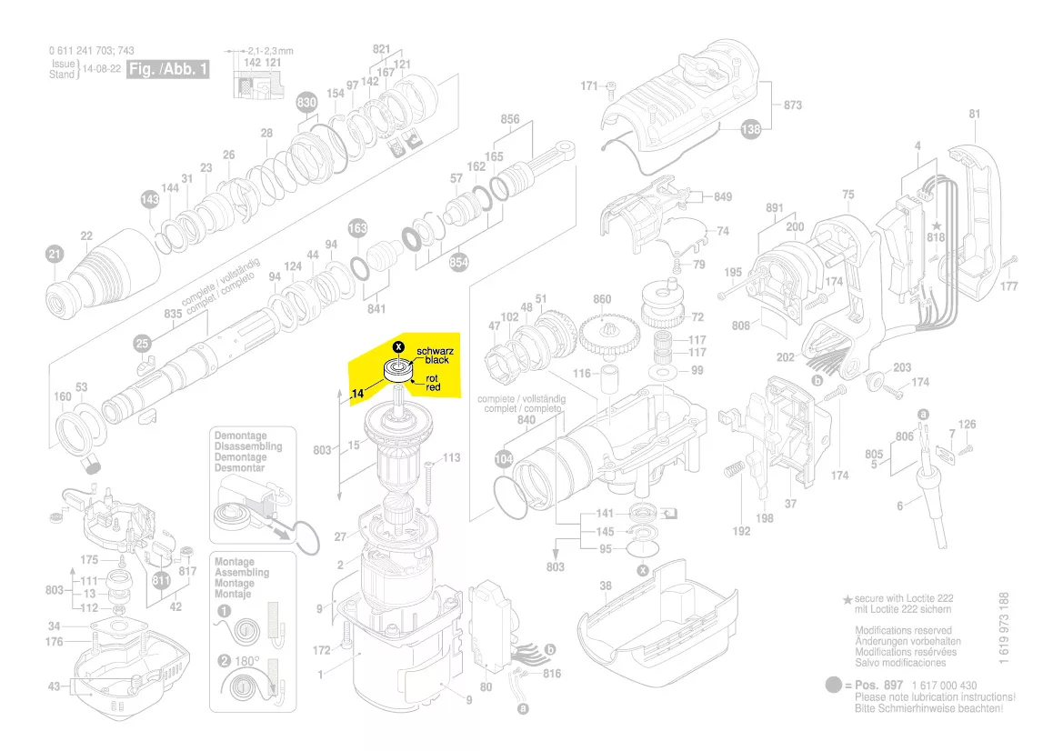 Roulement réf. 1 610 905 041 BOSCH
